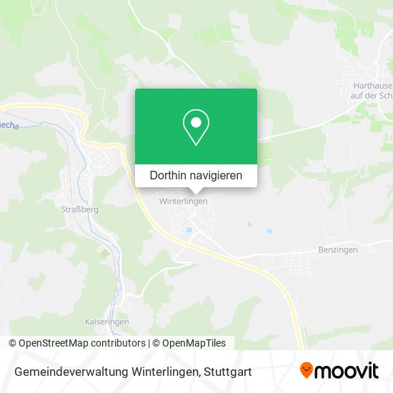 Gemeindeverwaltung Winterlingen Karte