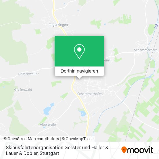 Skiausfahrtenorganisation Gerster und Haller & Lauer & Dobler Karte