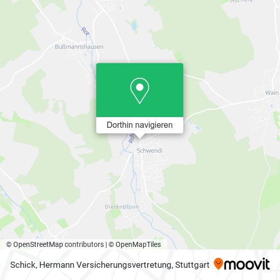 Schick, Hermann Versicherungsvertretung Karte