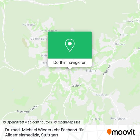 Dr. med. Michael Wiederkehr Facharzt für Allgemeinmedizin Karte