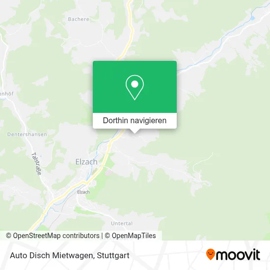 Auto Disch Mietwagen Karte