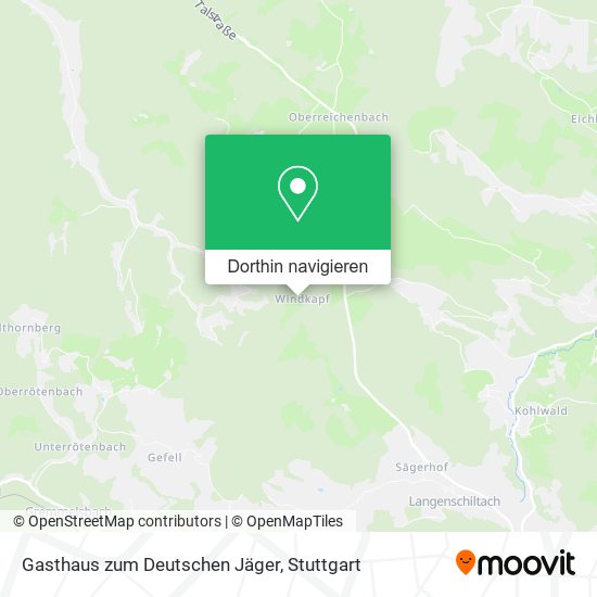 Gasthaus zum Deutschen Jäger Karte