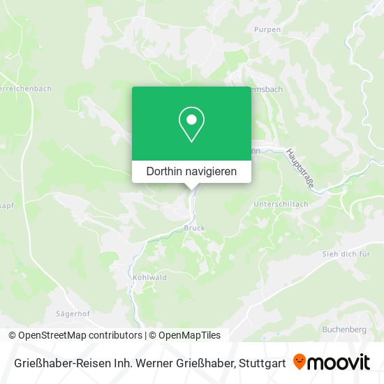 Grießhaber-Reisen Inh. Werner Grießhaber Karte