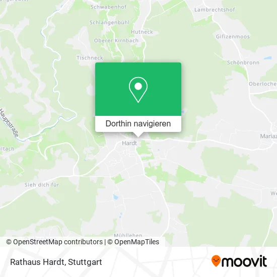 Rathaus Hardt Karte