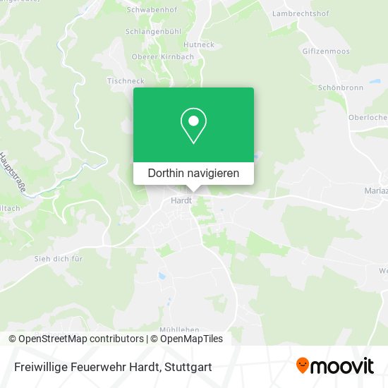 Freiwillige Feuerwehr Hardt Karte