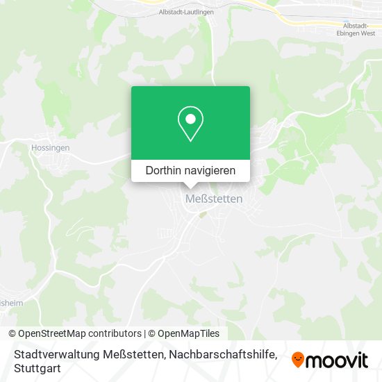 Stadtverwaltung Meßstetten, Nachbarschaftshilfe Karte