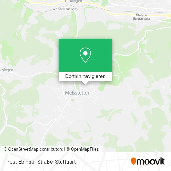 Post Ebinger Straße Karte