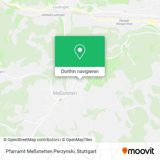 Pfarramt Meßstetten Perzynski Karte