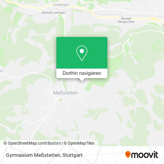 Gymnasium Meßstetten Karte
