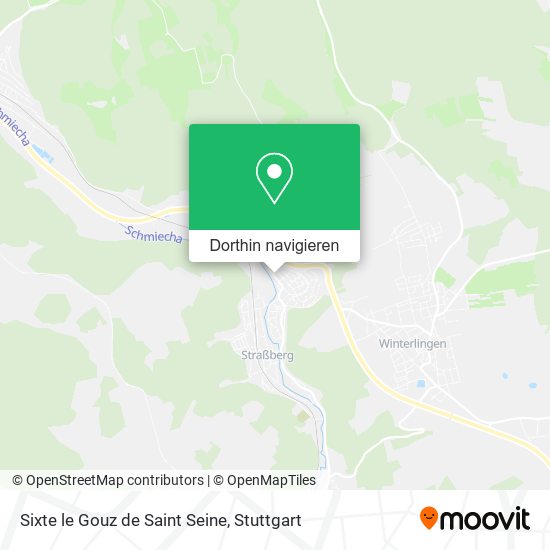 Sixte le Gouz de Saint Seine Karte