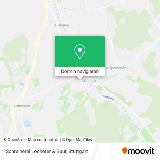 Schreinerei Locherer & Baur Karte