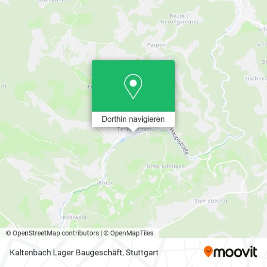 Kaltenbach Lager Baugeschäft Karte