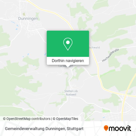 Gemeindeverwaltung Dunningen Karte