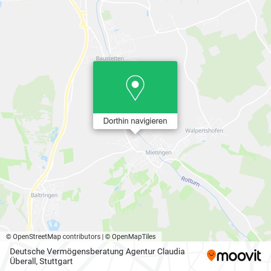 Deutsche Vermögensberatung Agentur Claudia Überall Karte