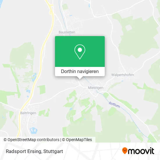 Radsport Ersing Karte