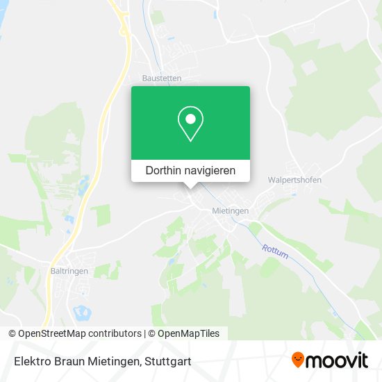 Elektro Braun Mietingen Karte