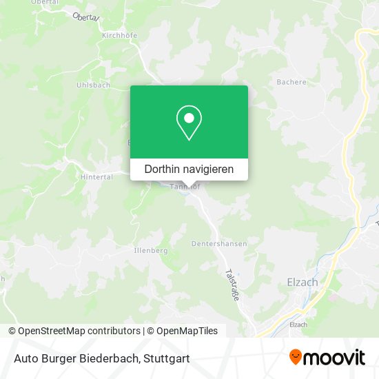 Auto Burger Biederbach Karte