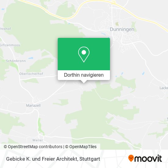 Gebicke K. und Freier Architekt Karte