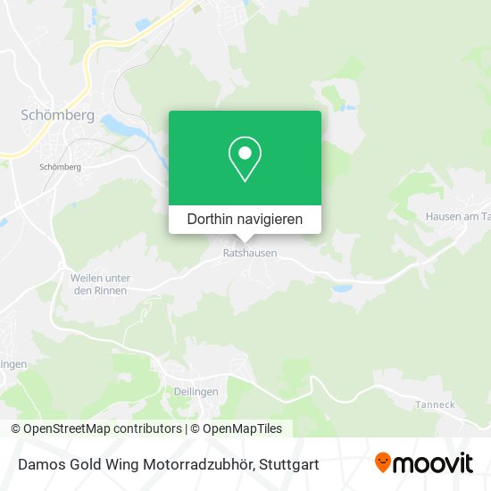 Damos Gold Wing Motorradzubhör Karte