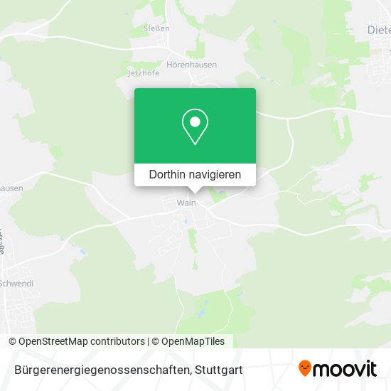 Bürgerenergiegenossenschaften Karte