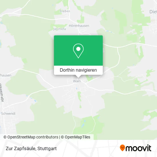 Zur Zapfsäule Karte