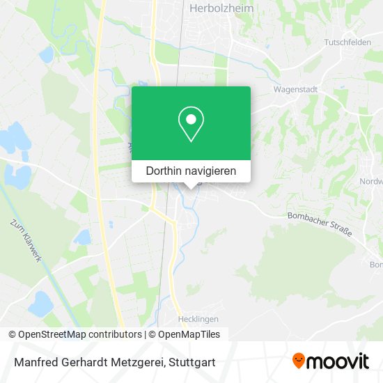 Manfred Gerhardt Metzgerei Karte