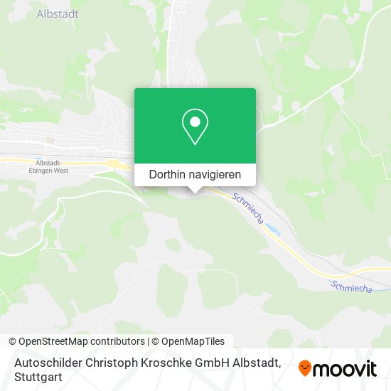 Autoschilder Christoph Kroschke GmbH Albstadt Karte