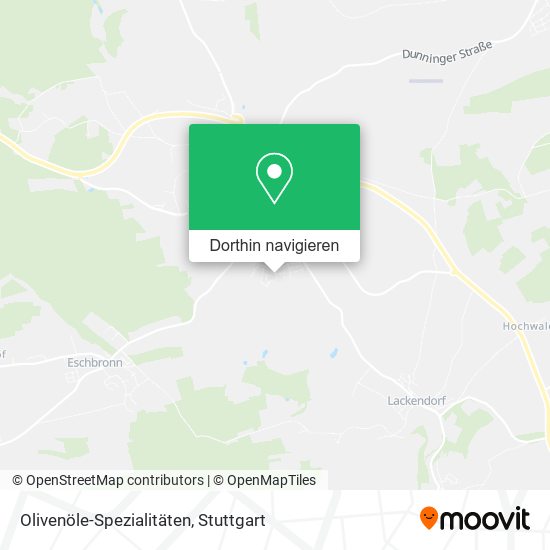 Olivenöle-Spezialitäten Karte