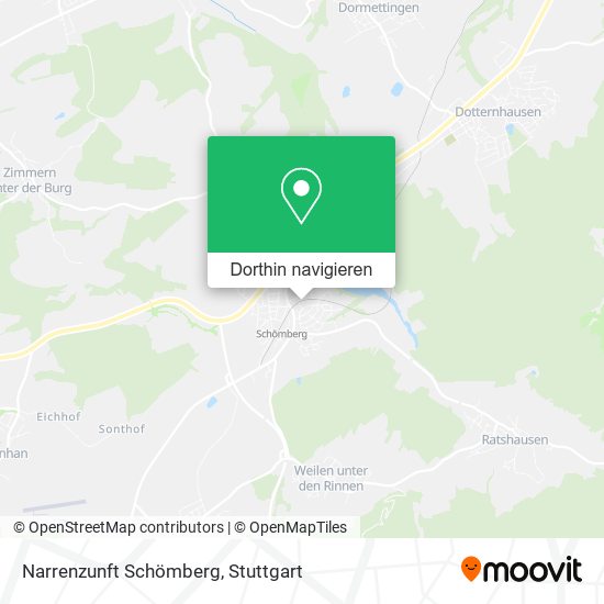 Narrenzunft Schömberg Karte