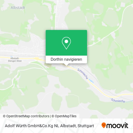 Adolf Würth GmbH&Co.Kg NL Albstadt Karte