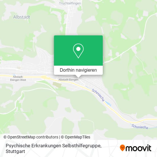Psychische Erkrankungen Selbsthilfegruppe Karte