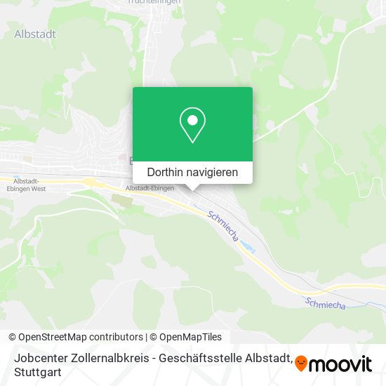 Jobcenter Zollernalbkreis - Geschäftsstelle Albstadt Karte