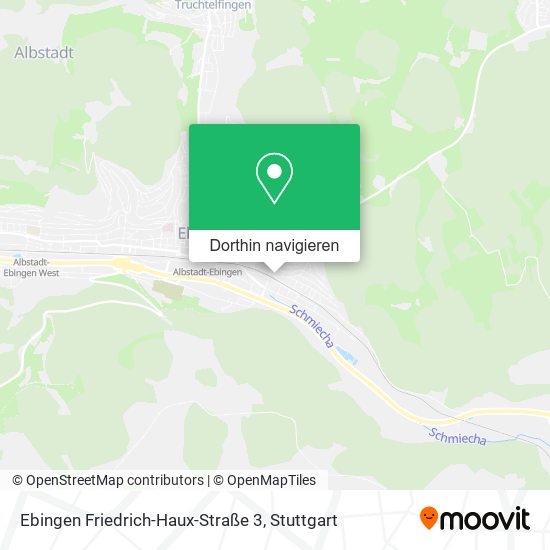 Ebingen Friedrich-Haux-Straße 3 Karte