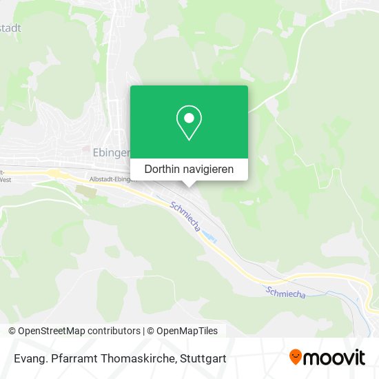 Evang. Pfarramt Thomaskirche Karte