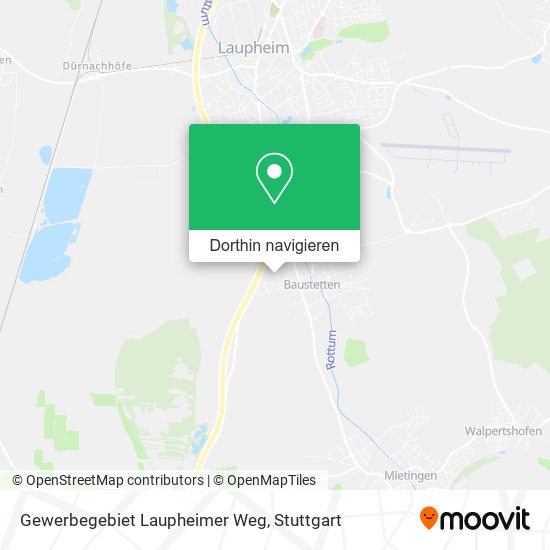 Gewerbegebiet Laupheimer Weg Karte