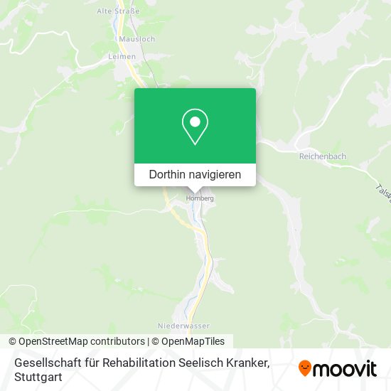 Gesellschaft für Rehabilitation Seelisch Kranker Karte