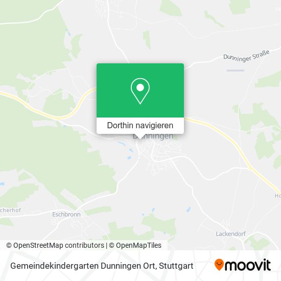 Gemeindekindergarten Dunningen Ort Karte