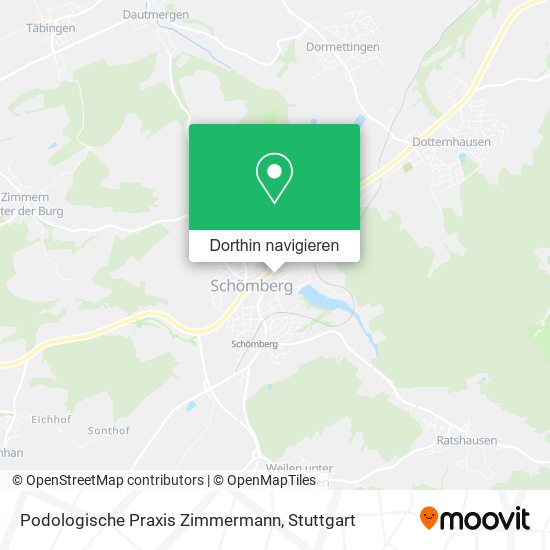 Podologische Praxis Zimmermann Karte