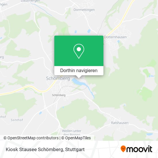 Kiosk Stausee Schömberg Karte
