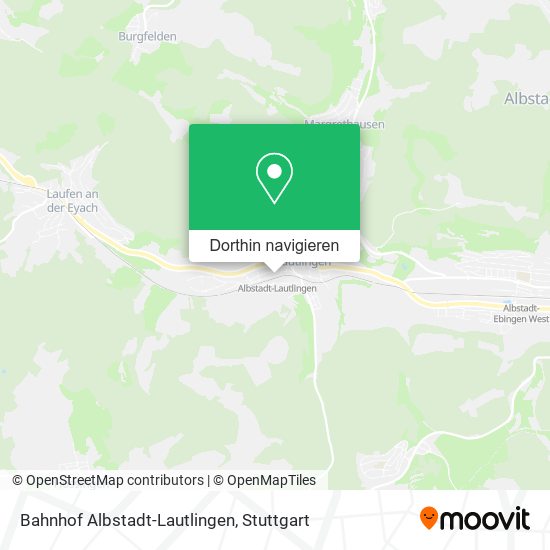Bahnhof Albstadt-Lautlingen Karte