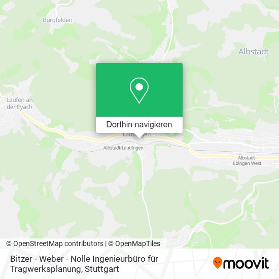 Bitzer - Weber - Nolle Ingenieurbüro für Tragwerksplanung Karte