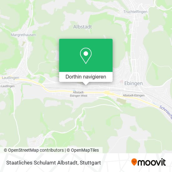 Staatliches Schulamt Albstadt Karte