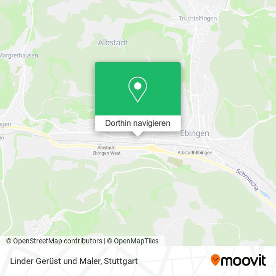 Linder Gerüst und Maler Karte