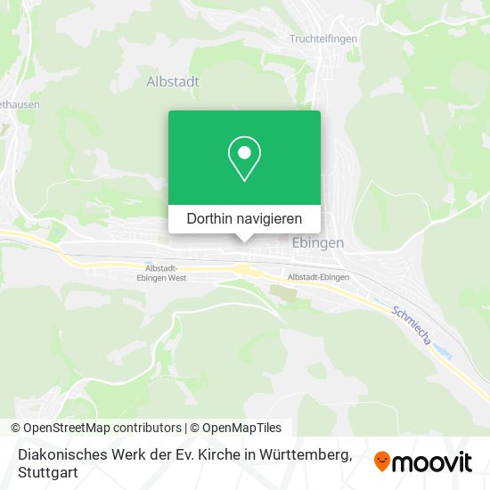 Diakonisches Werk der Ev. Kirche in Württemberg Karte