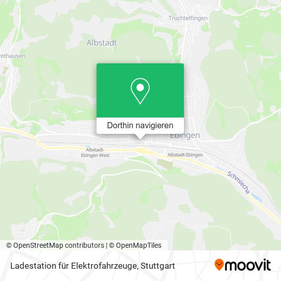 Ladestation für Elektrofahrzeuge Karte