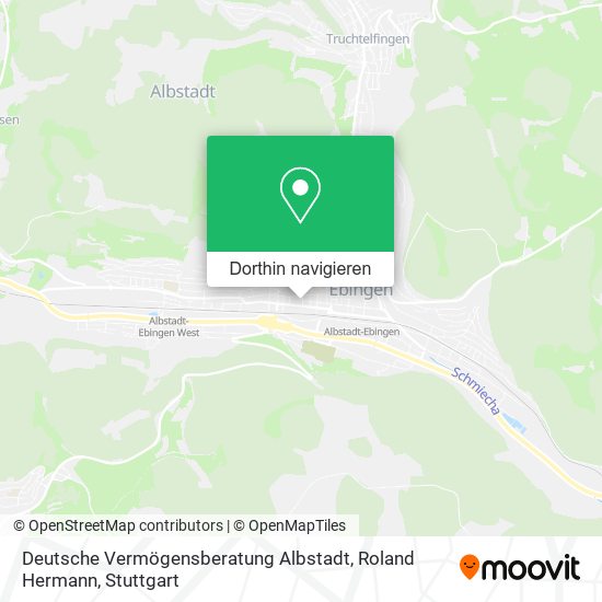 Deutsche Vermögensberatung Albstadt, Roland Hermann Karte