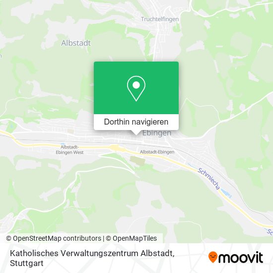 Katholisches Verwaltungszentrum Albstadt Karte