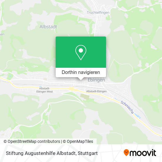 Stiftung Augustenhilfe Albstadt Karte