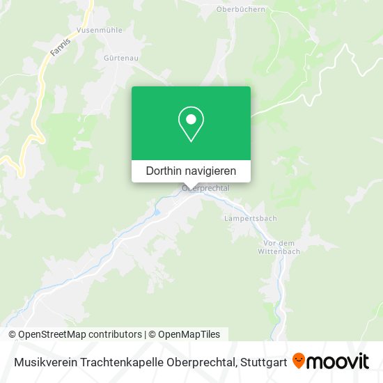 Musikverein Trachtenkapelle Oberprechtal Karte