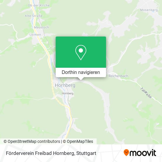 Förderverein Freibad Hornberg Karte
